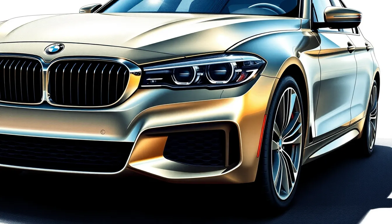 4 bmw cars drawing