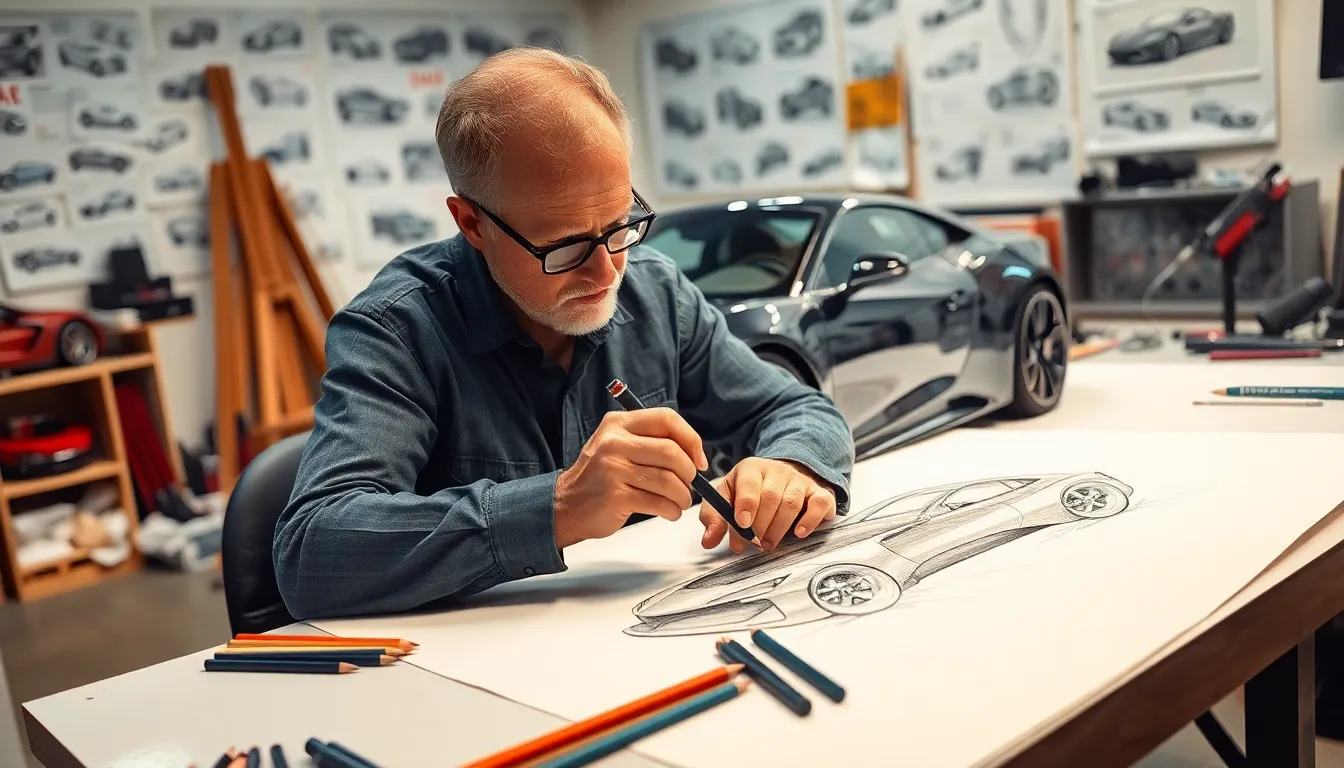 4 cars drawing easy