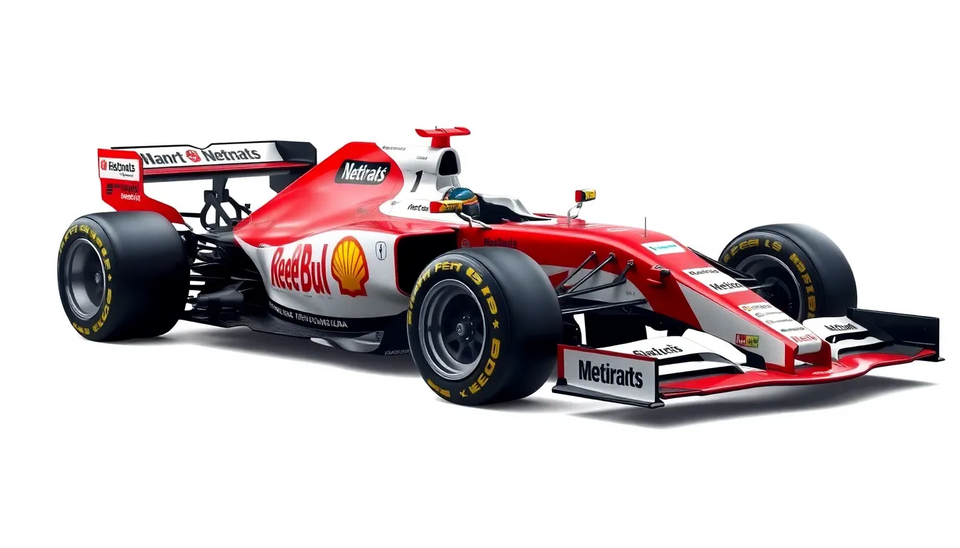 4 f1 cars drawing