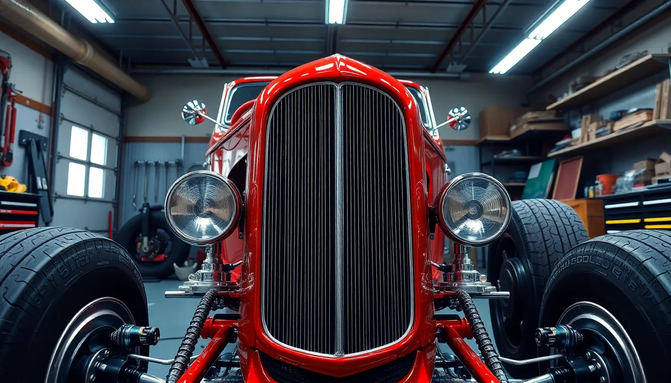 4 hot rods cars