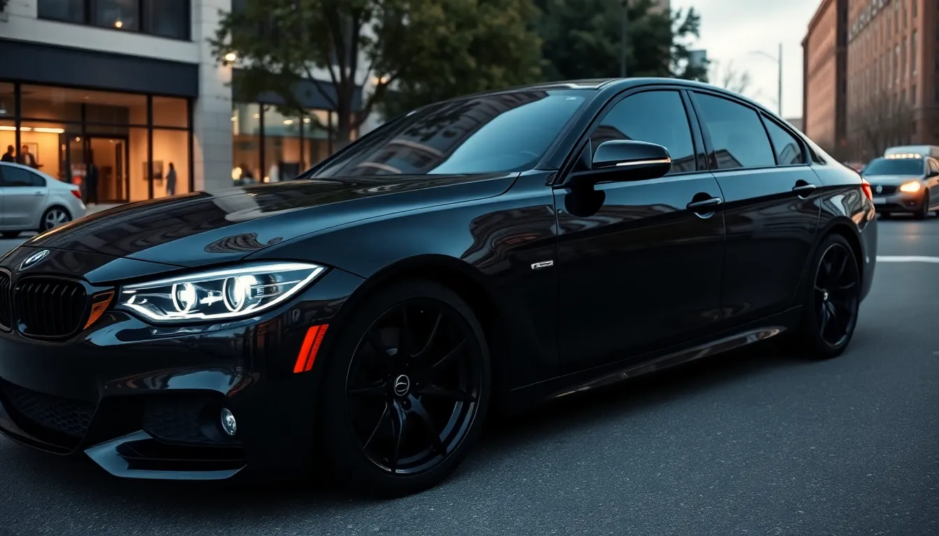 4 murdered out cars