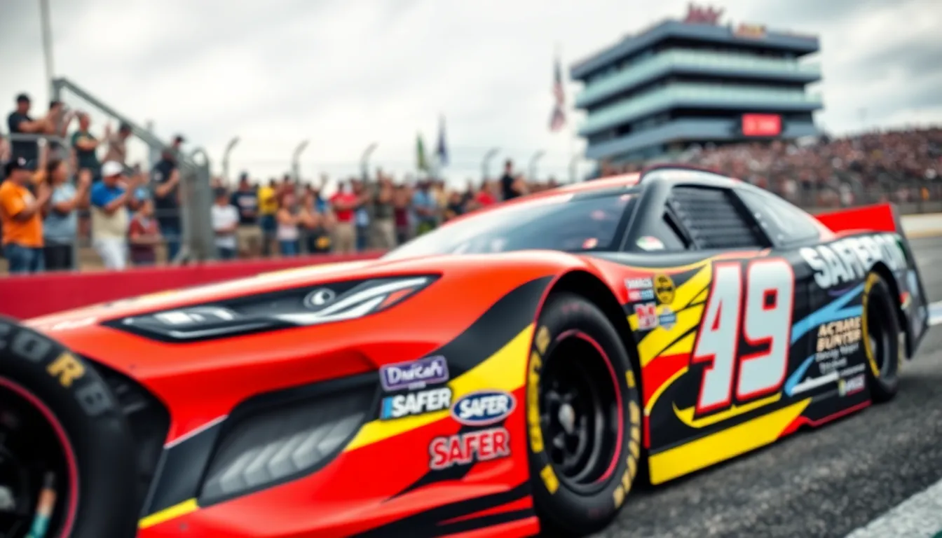 4 nascar cars