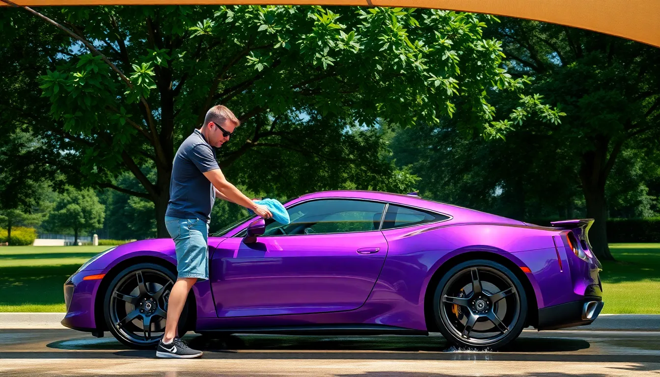 4 purple cars
