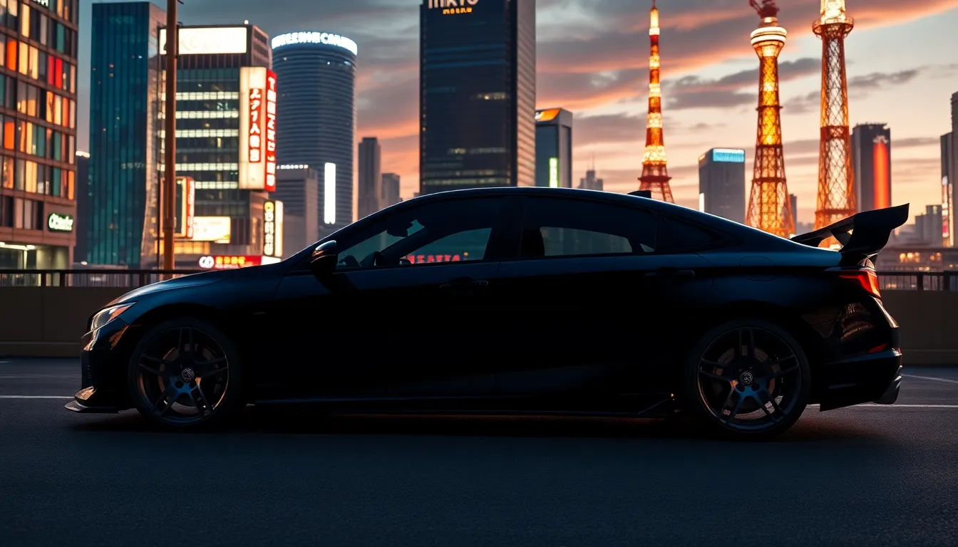 4 tokyo cars aesthetic