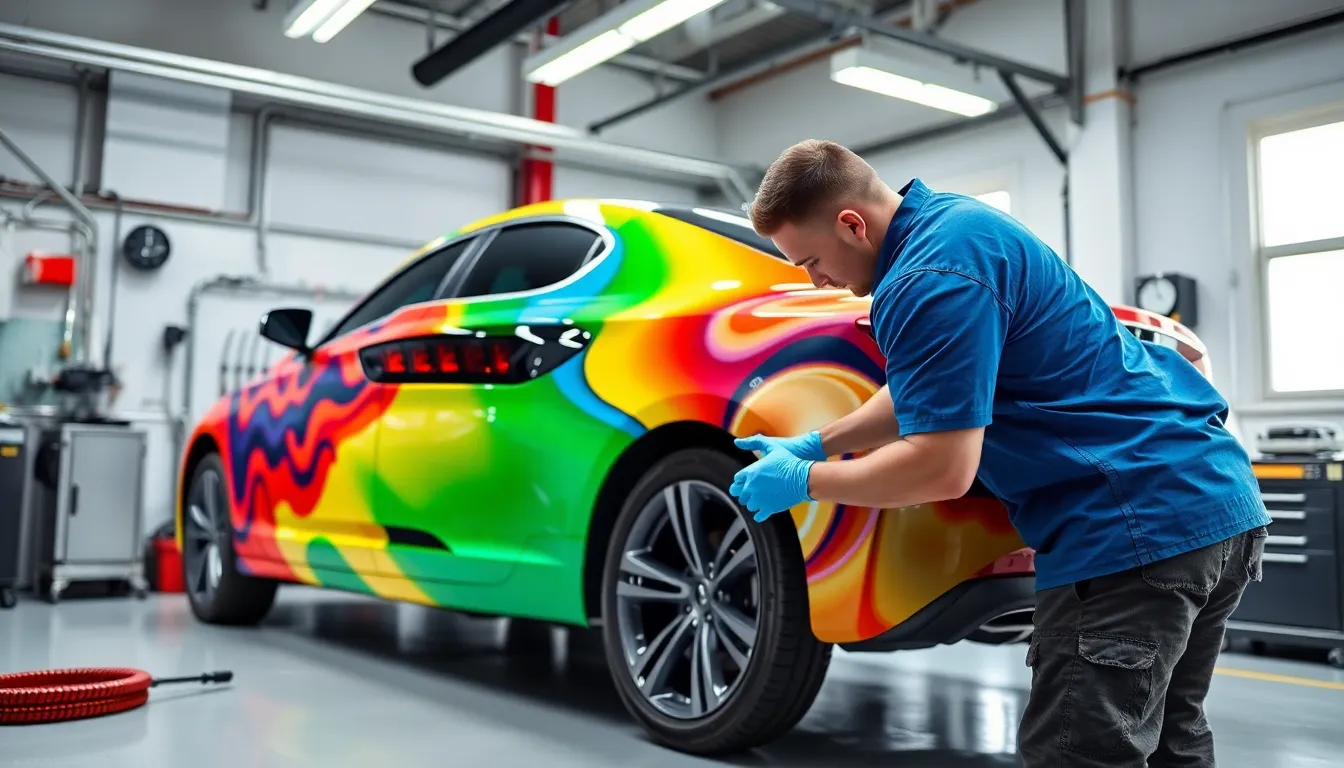 4 wrapped cars