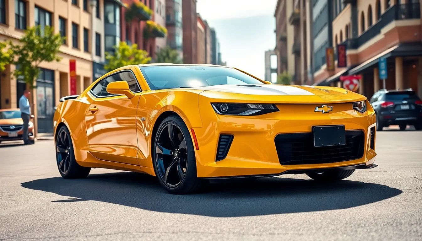4 yellow cars