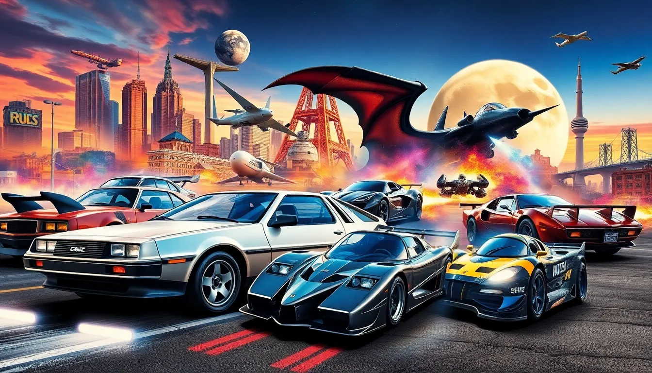 5 cars art