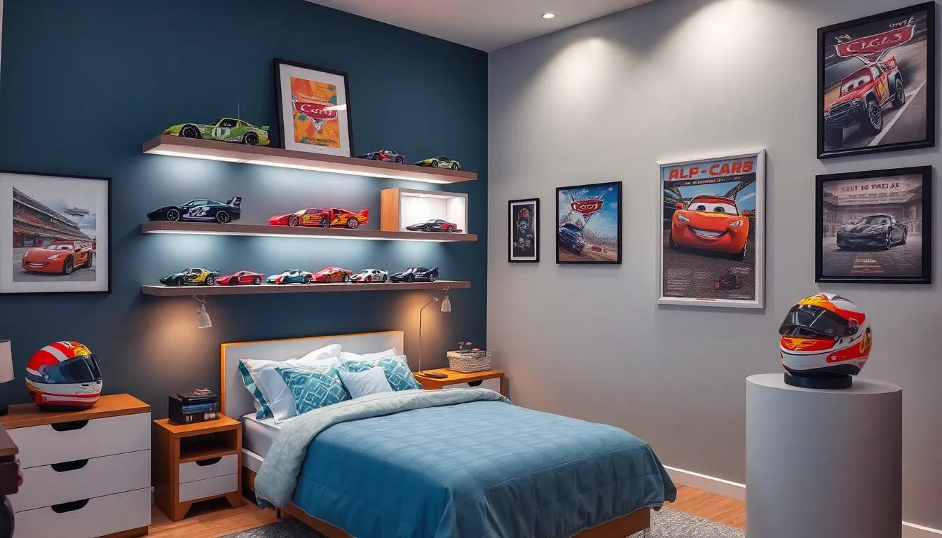 5 cars bedroom
