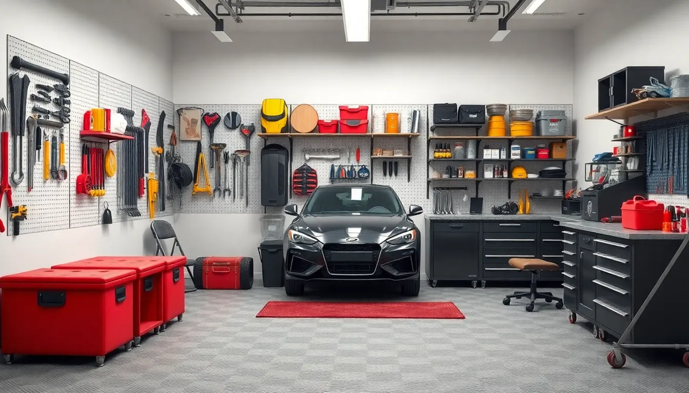 5 cars room