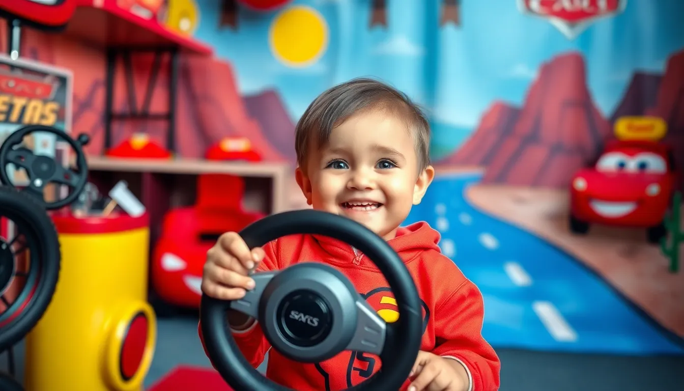 5 cars second birthday theme