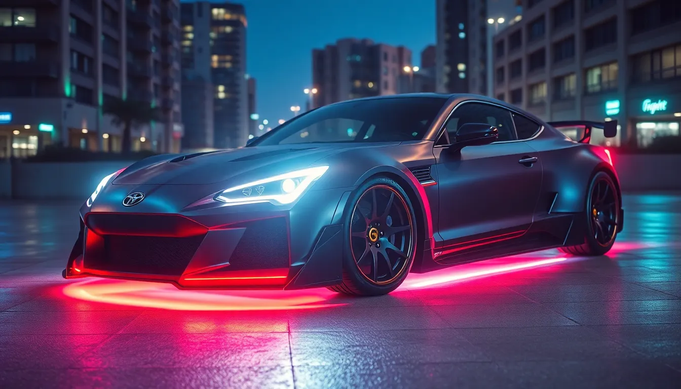 5 cyberpunk cars