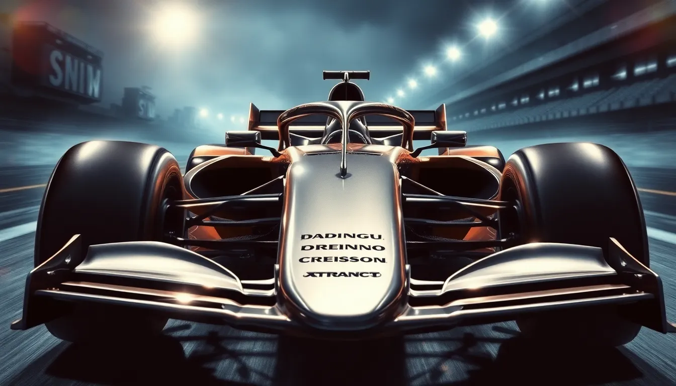 5 f1 cars drawing