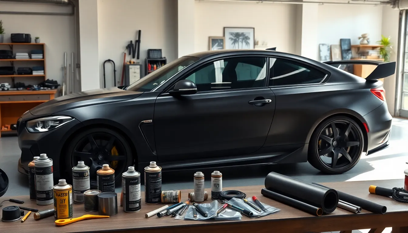 5 murdered out cars