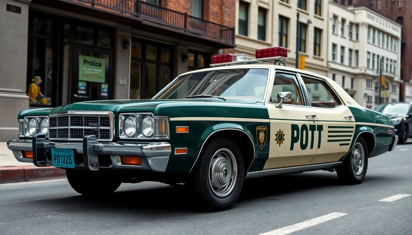 5 police cars aesthetic