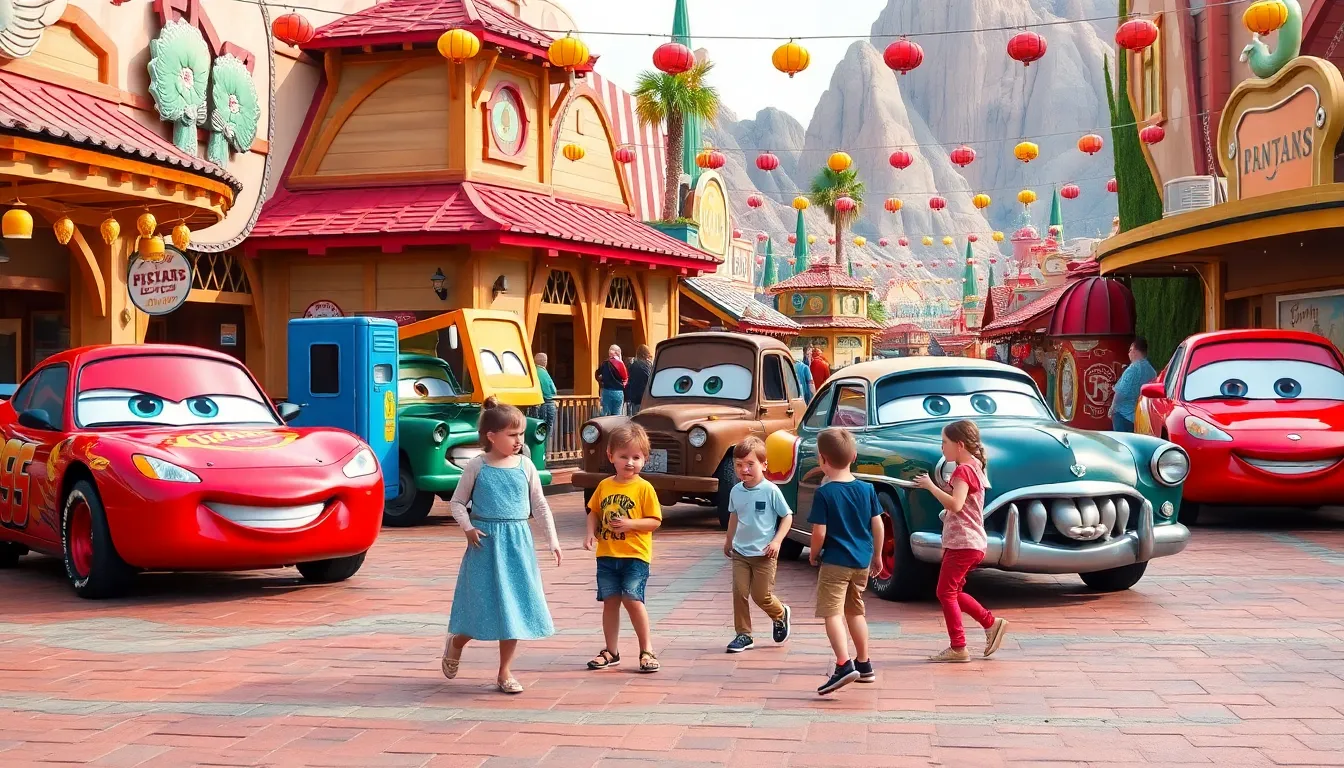 6 cars cartoon