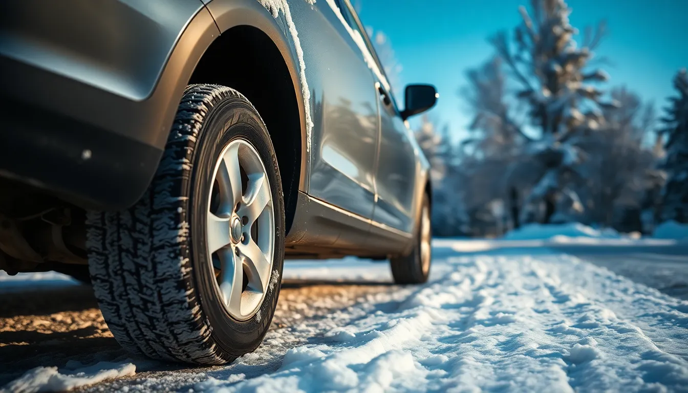 6 cars in snow