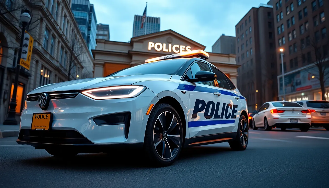 6 police cars