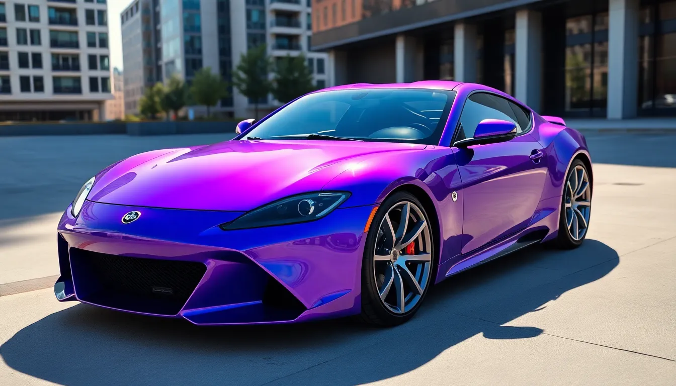 6 purple cars