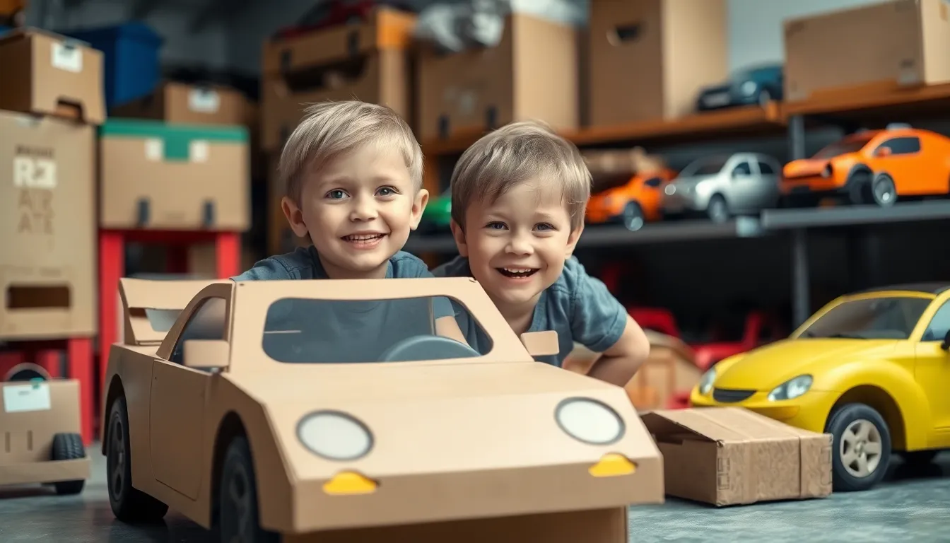 7 cardboard cars for kids drive in