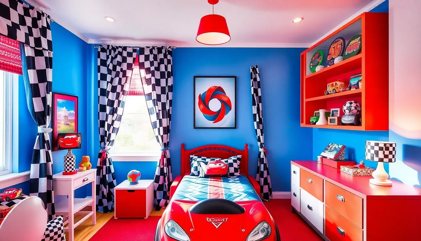 7 cars bedroom
