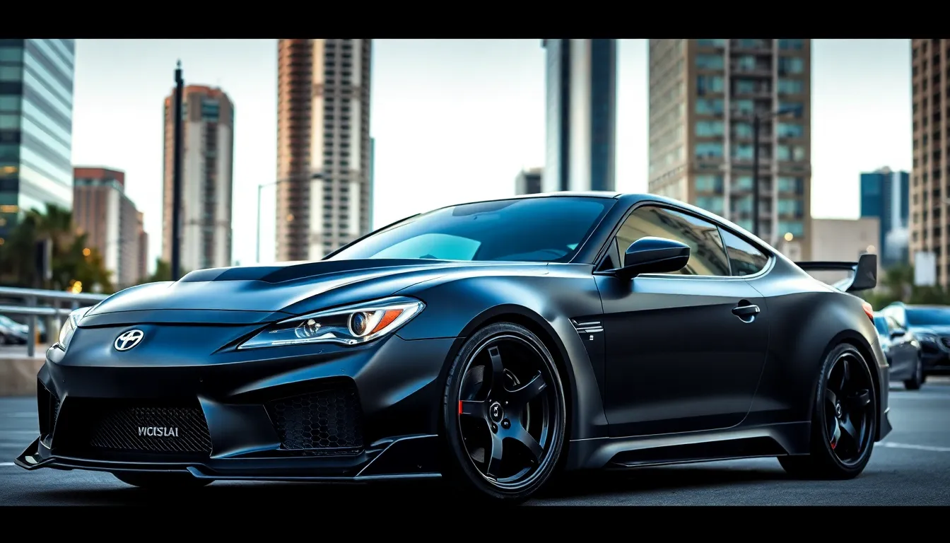 7 murdered out cars