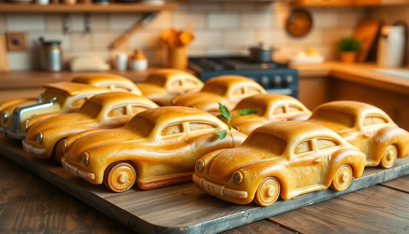 7 pastel de cars