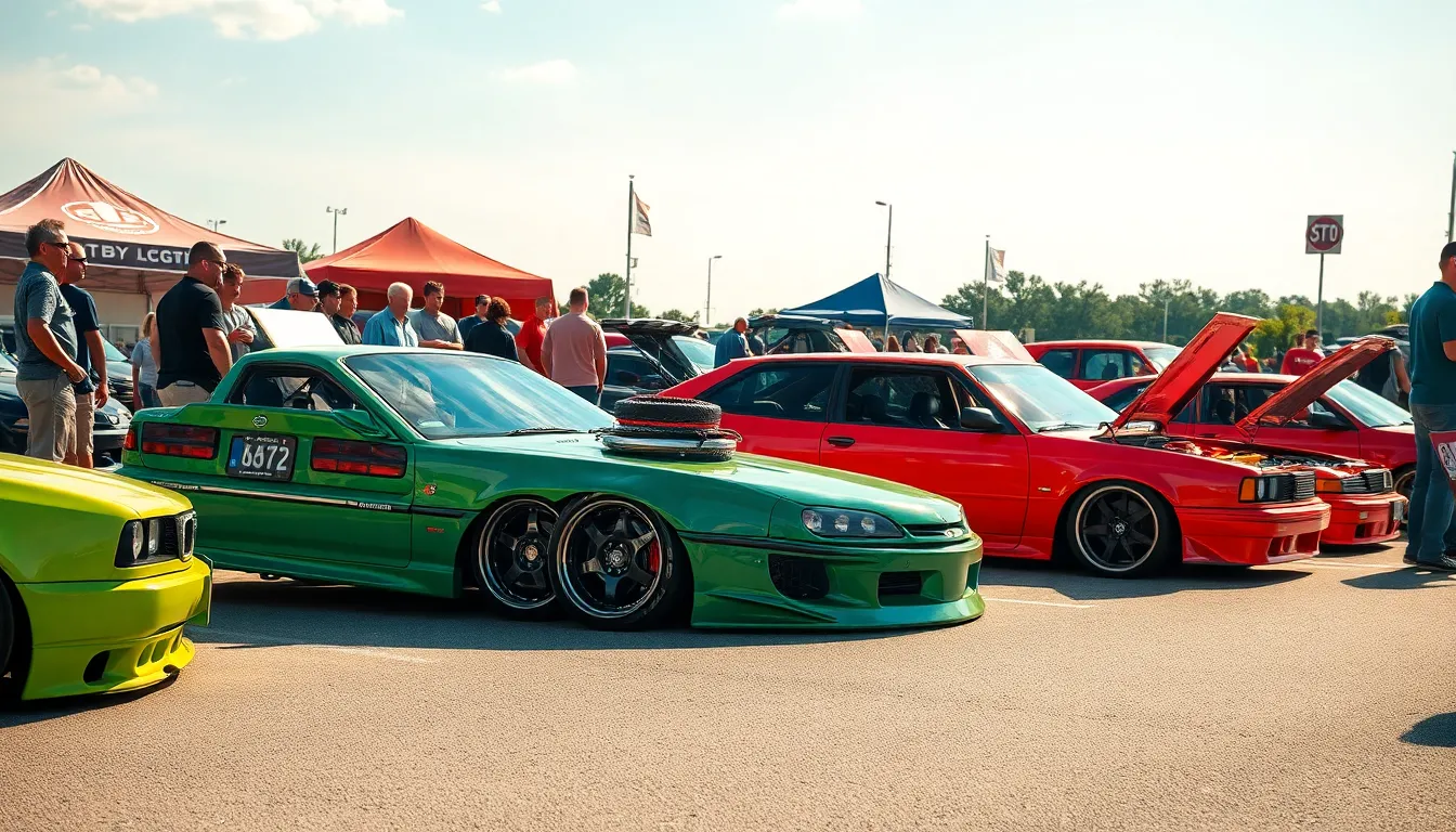 7 slammed cars