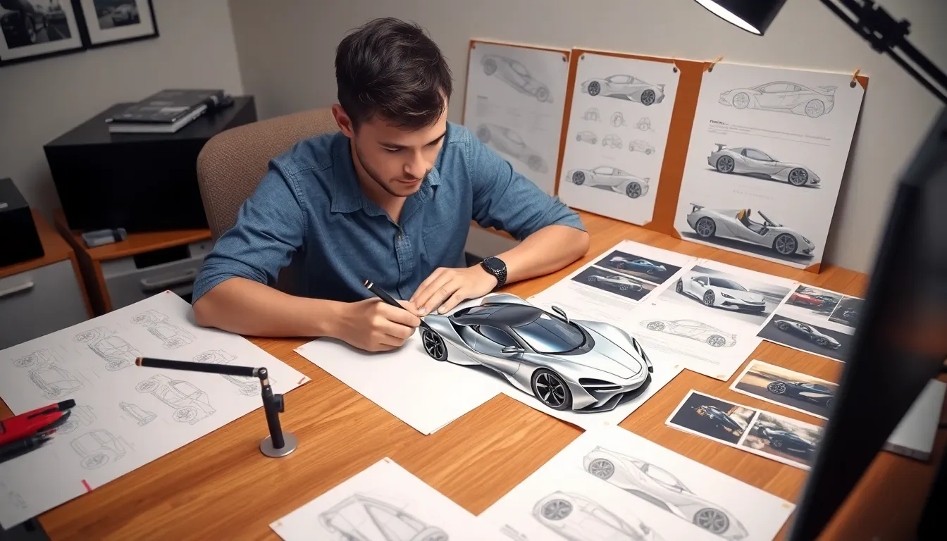 8 cars drawing easy