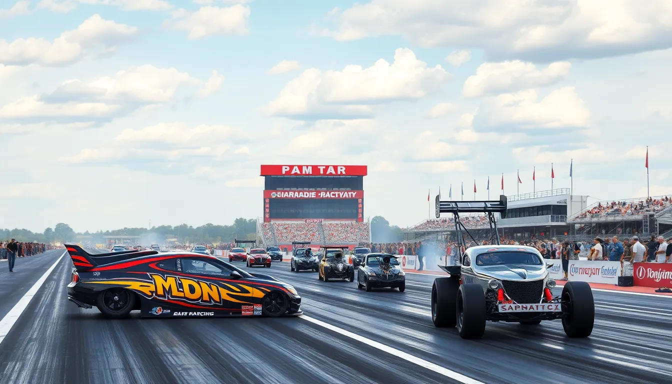 8 drag cars