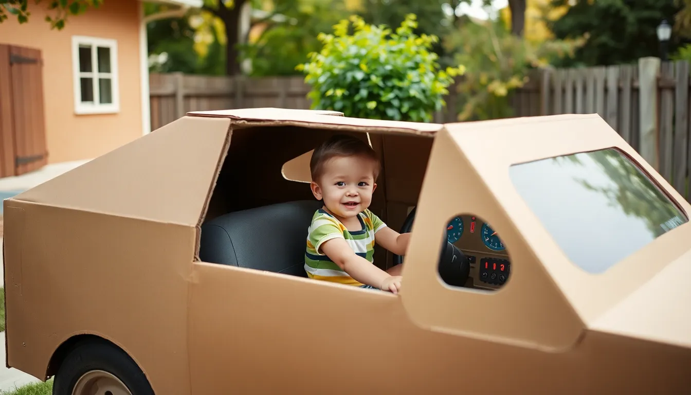 cardboard cars for kids drive in