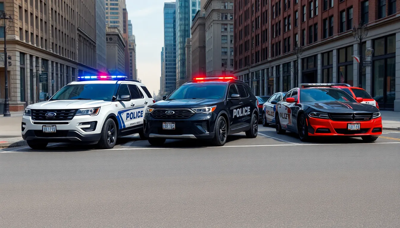 police cars