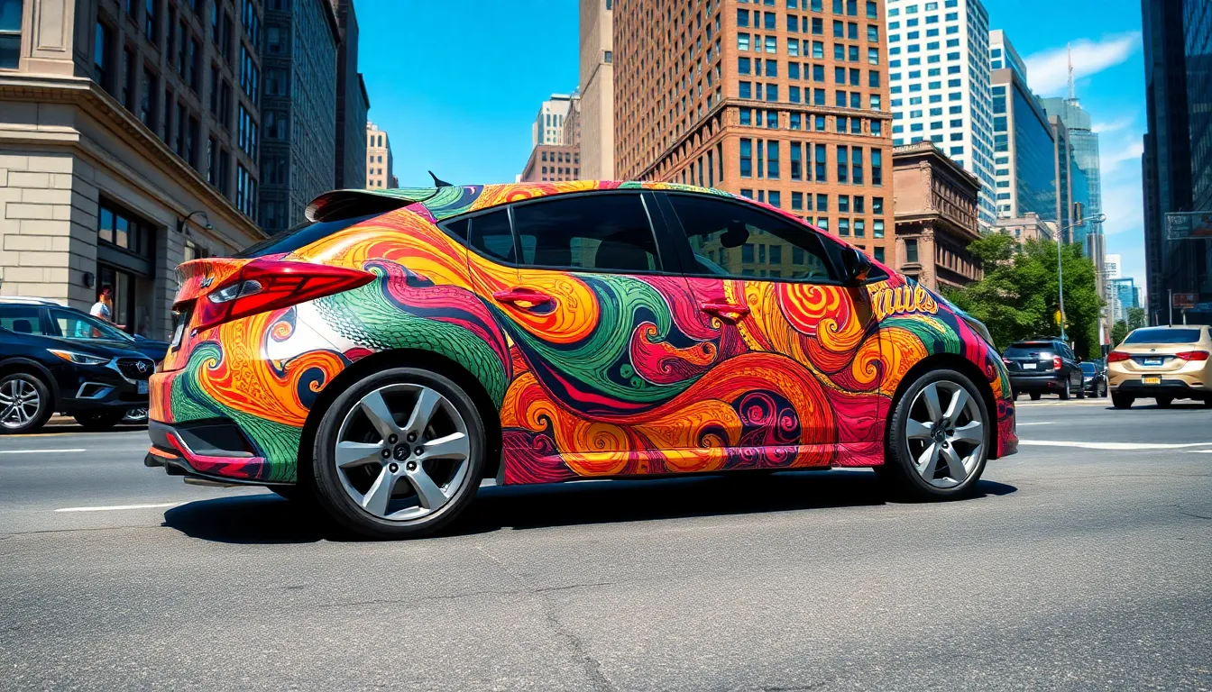 wrapped cars