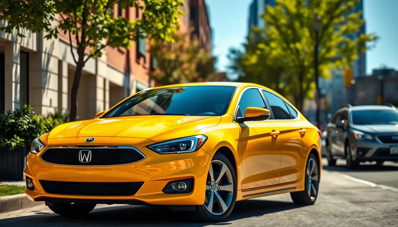yellow cars
