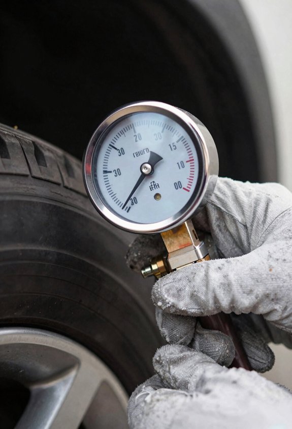 check four tires measure cold
