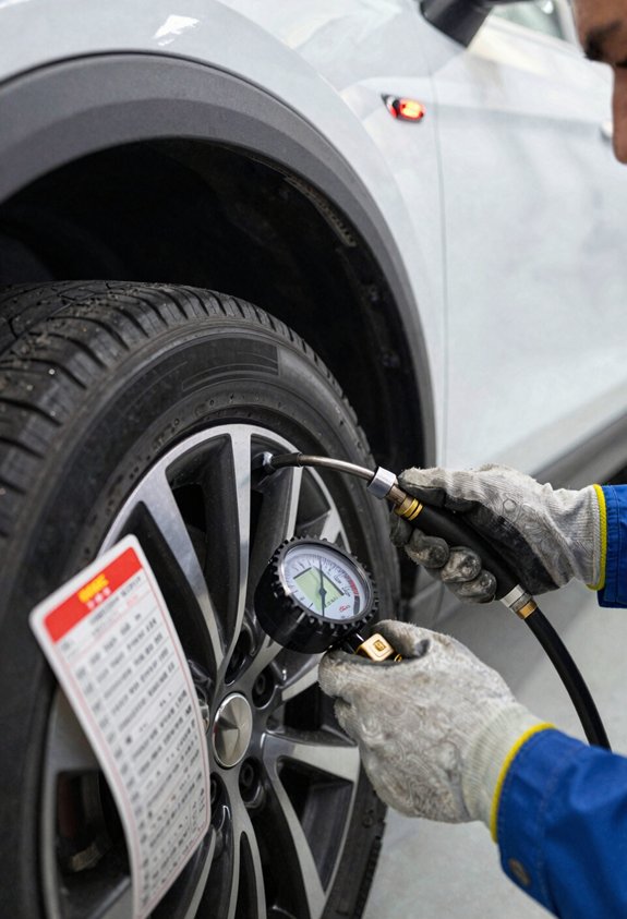 check tires set exact psi consistently