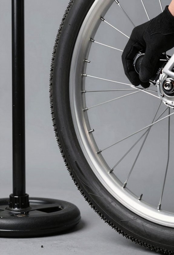 Remove a Bicycle Tire in 3 Simple Steps 2 deflate tire detach bead prepare lever a4c0h