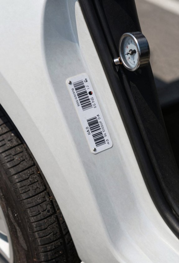 door jamb tire pressure guidelines