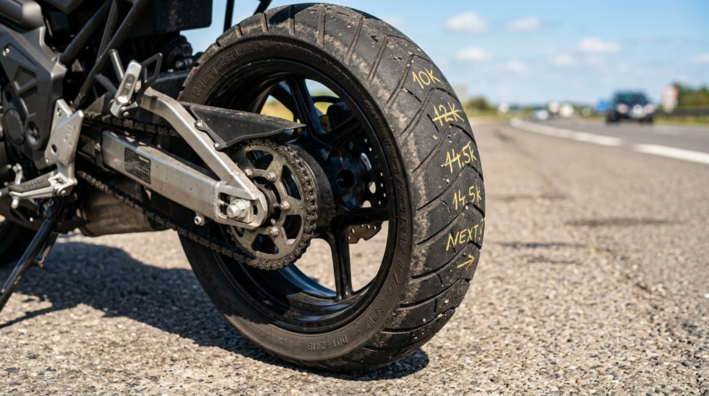 expected tire life on motorcycle tires