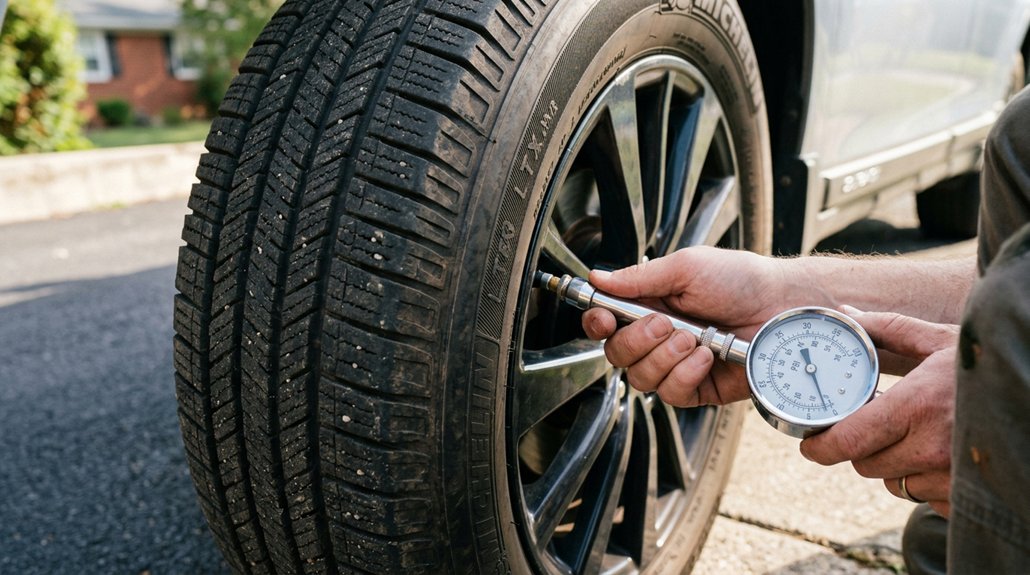 five simple steps to check tire pressure