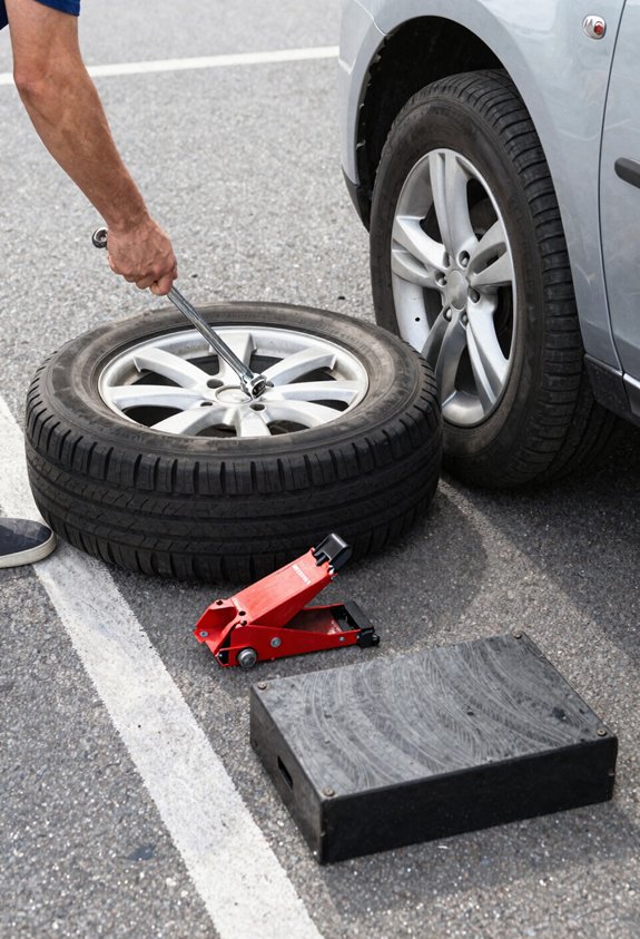 10 Steps to Put in a Spare Tire 3 four essential tire change tools only