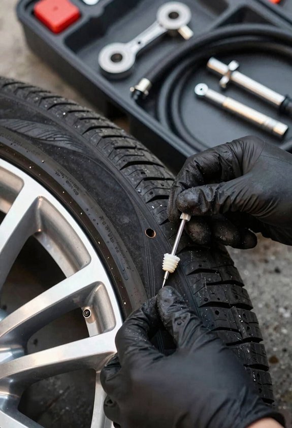 How to Plug a Tire in 10 Minutes 6 four words ream clean widen puncture