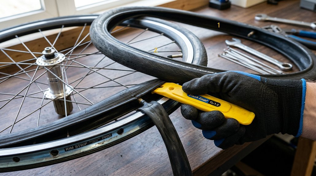 how to remove bicycle tire