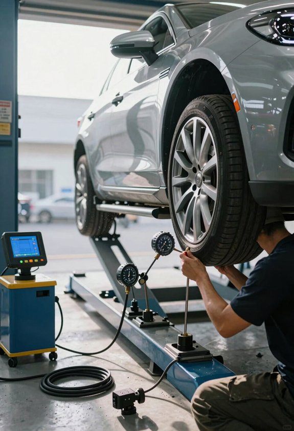 initial inspection and precise angle adjustments