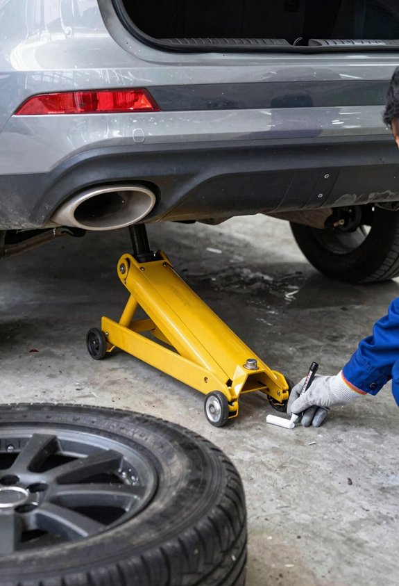10 Steps to Put in a Spare Tire 5 locate proper jack points reliably