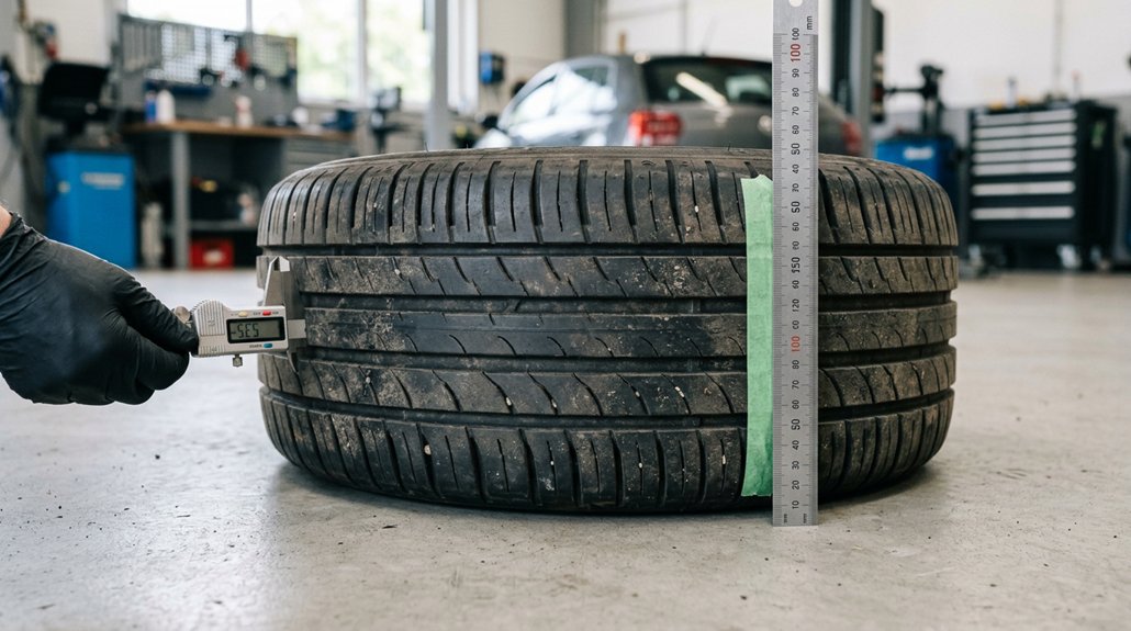 measuring tire tread depth precisely