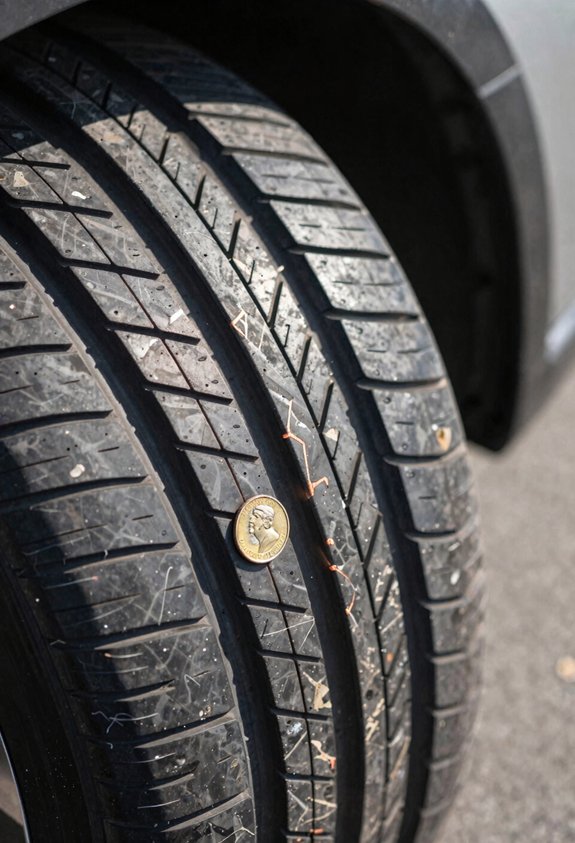 5 Steps to Gauge Tire Tread Depth With a Penny 4 penny test multiple locations