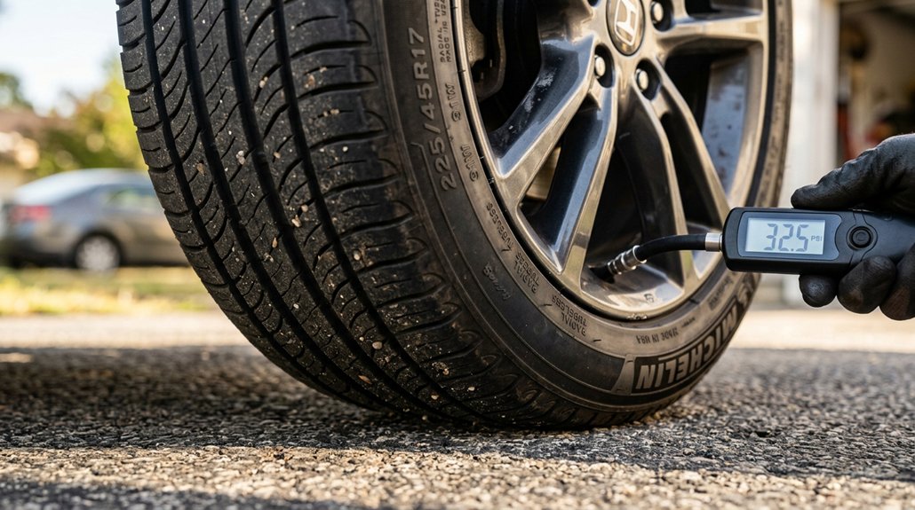 recommended tire pressure per vehicle guidelines