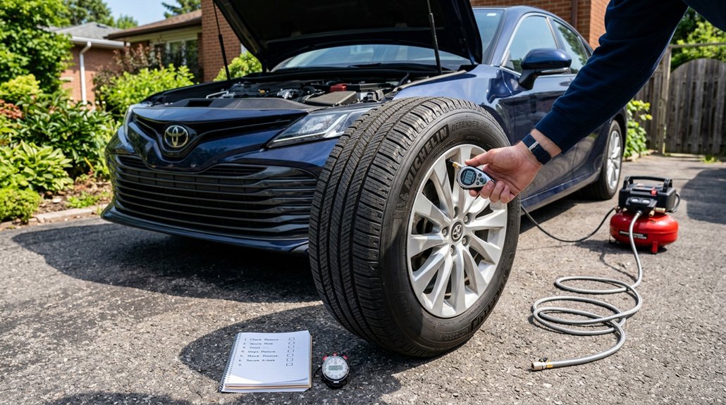 reset tire pressure in seven steps