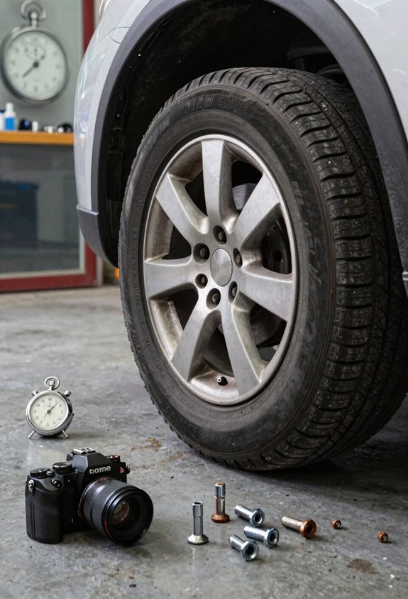 How Long Does a Tire Change Take? 4 seized fasteners aged tires delay