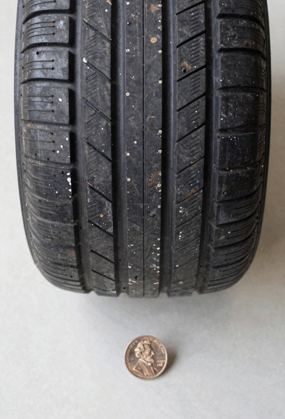 How to Check Tire Tread Depth With a Penny in 7 Simple Steps 3 three point penny tread test